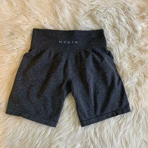 Black Speckled NVGTN seamless biker shorts